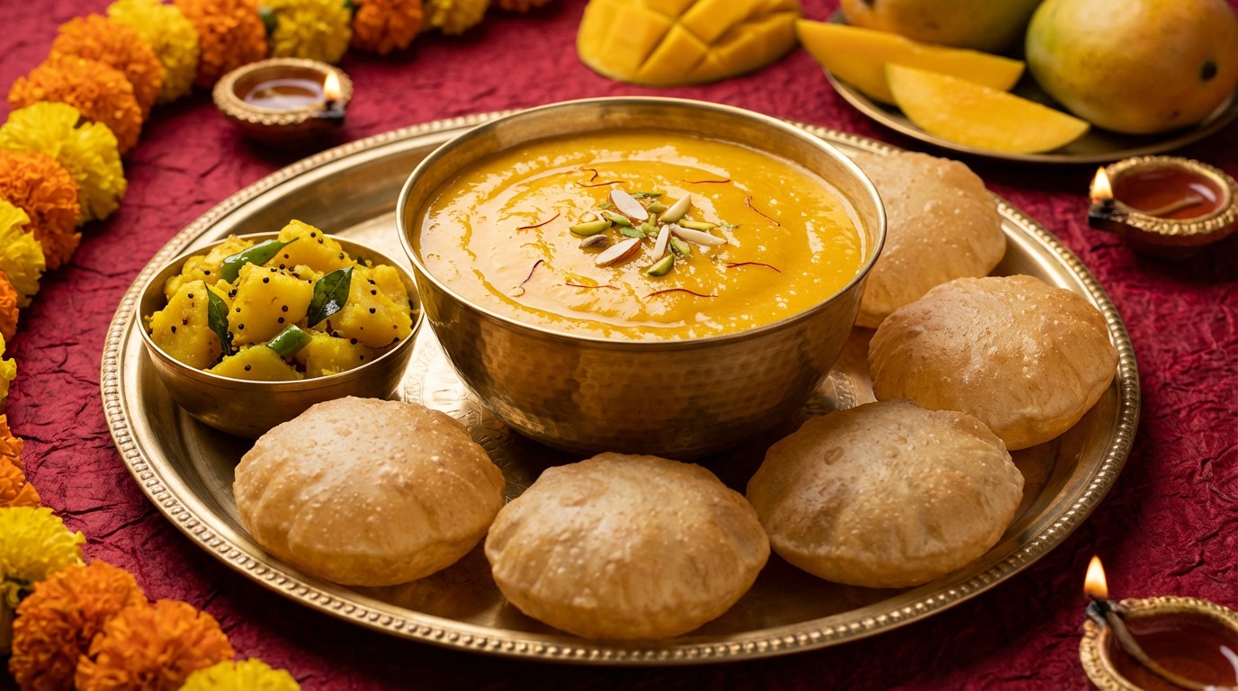 Aamras Puri Thali Near Balewadi at Agatya Pure Veg Baner Pune