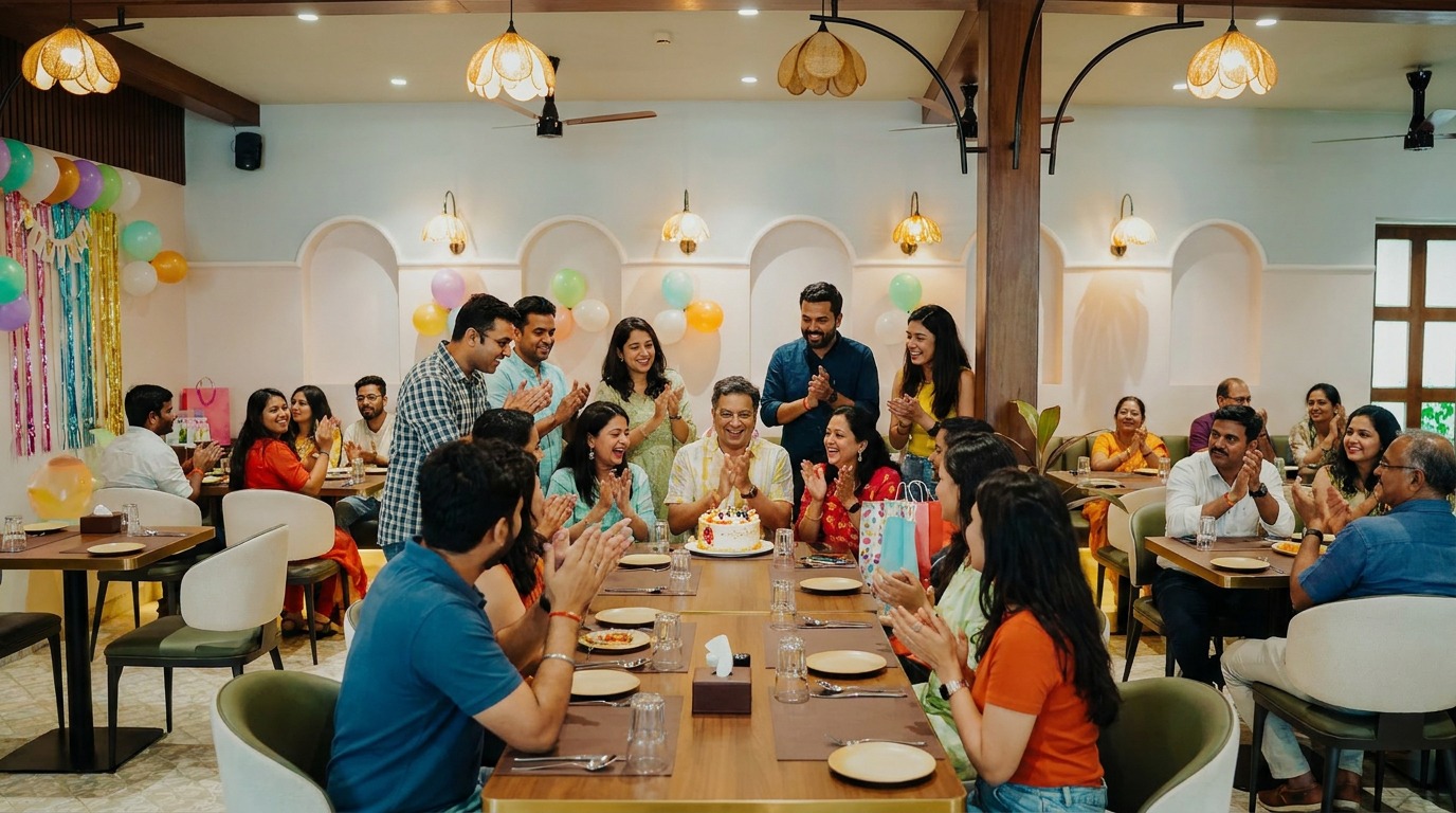 birthday party restaurant in Balewadi Agatya Pure Veg banquet